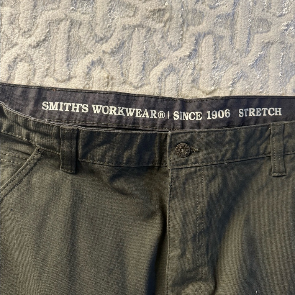 Smiths Men's Dark Olive work pants NWT - Picture 2 of 6